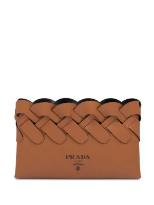 prada satin clutch