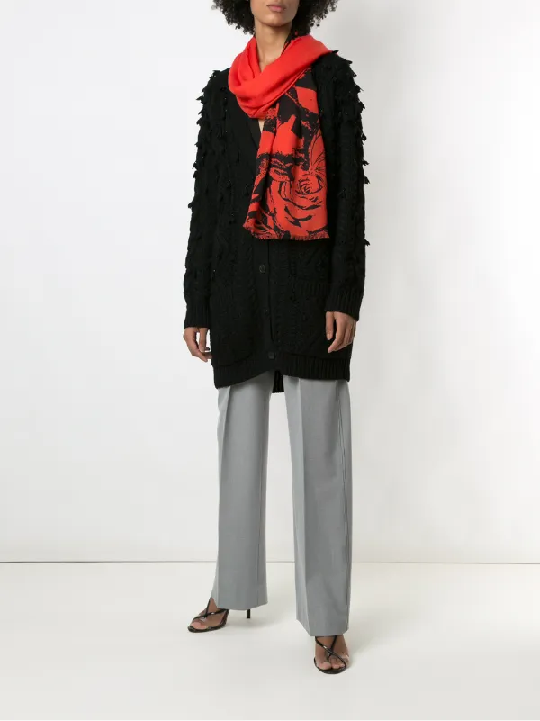 VALENTINO VLTNロゴ ケーブル ニット カーディガン L ブラック VALENTINO VLTNロゴ ケーブル ニット カーディガン L ブラック