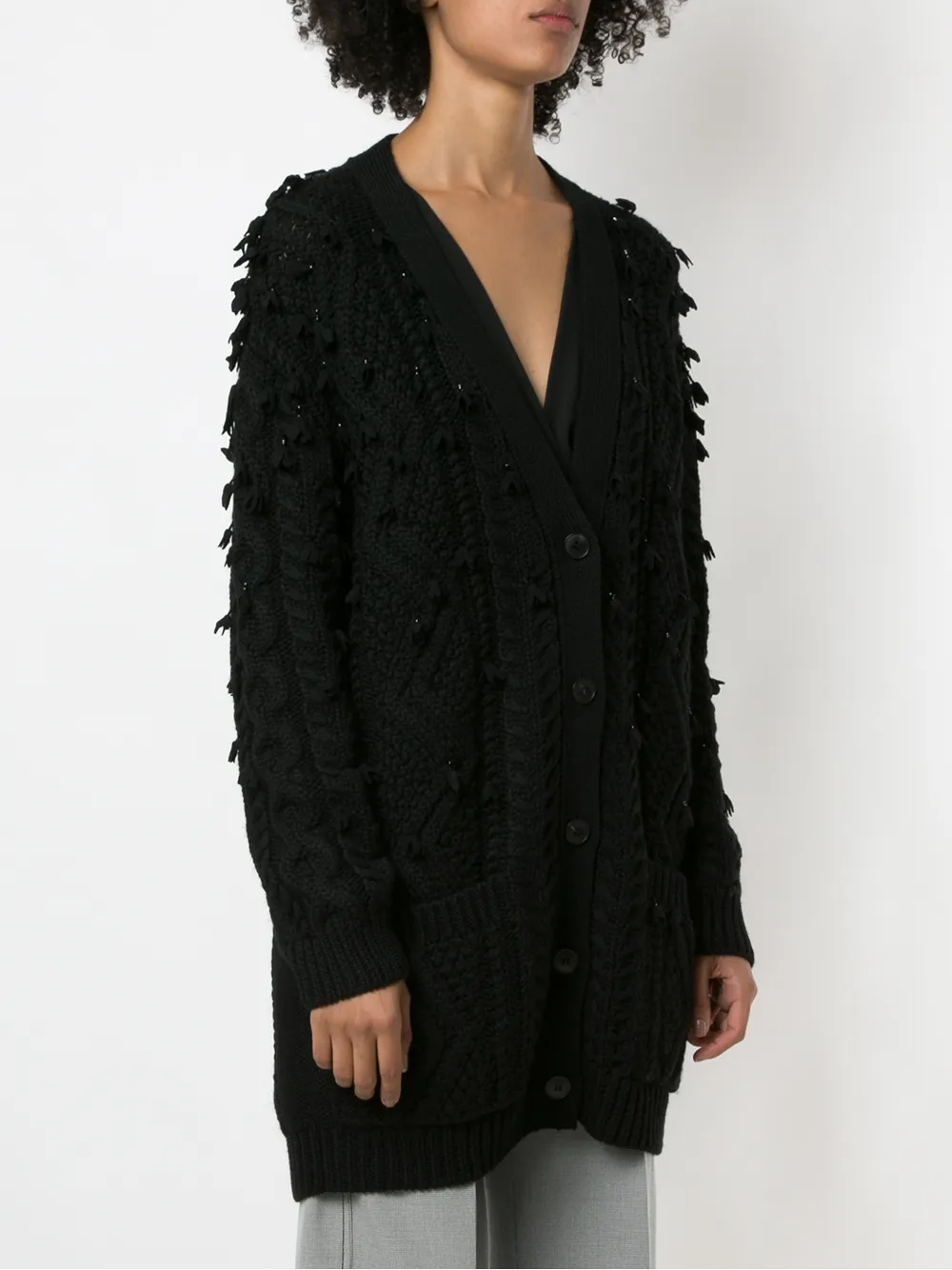 Valentino Garavani Oversized vest Zwart