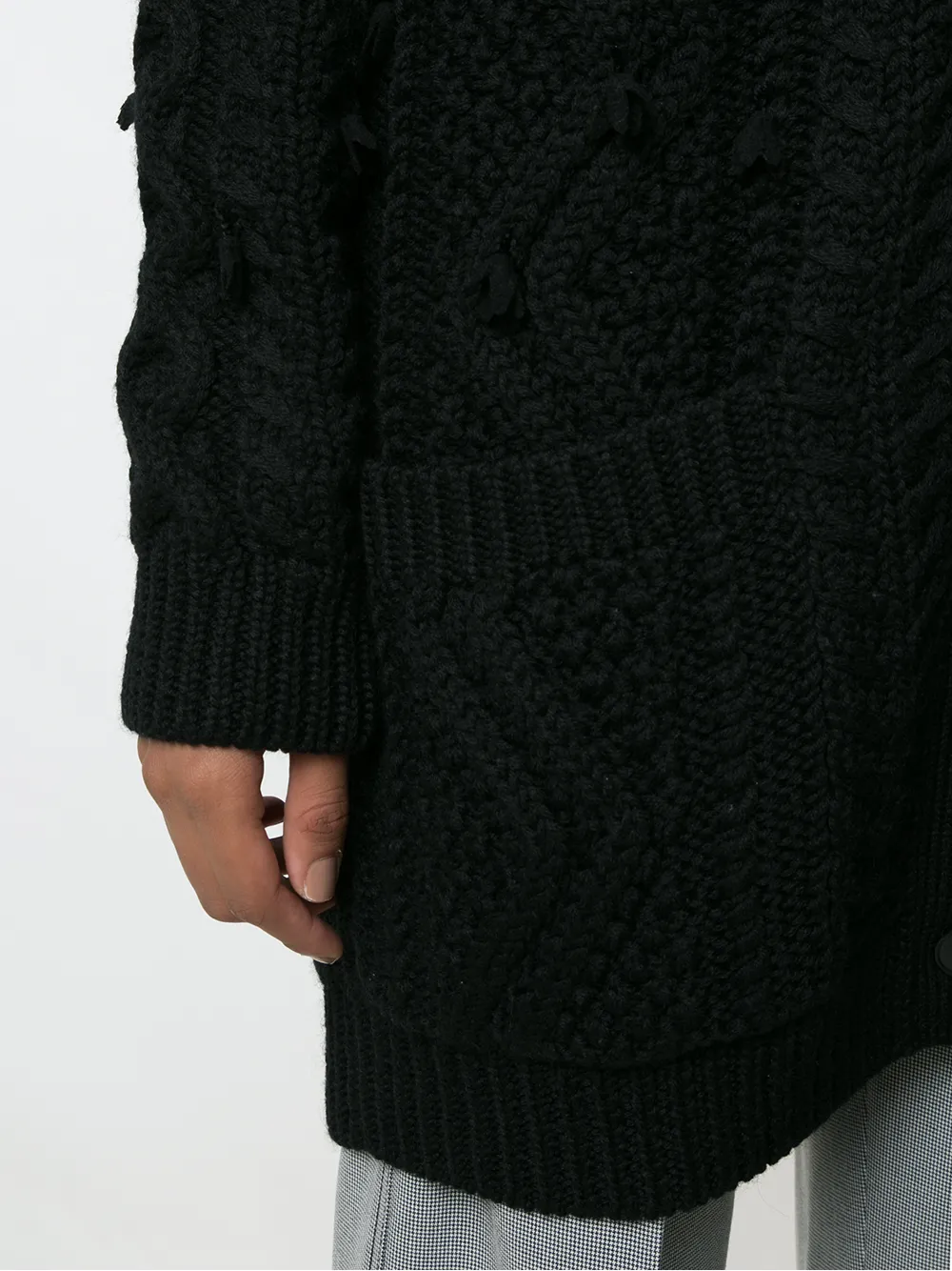 Valentino Garavani Oversized vest Zwart