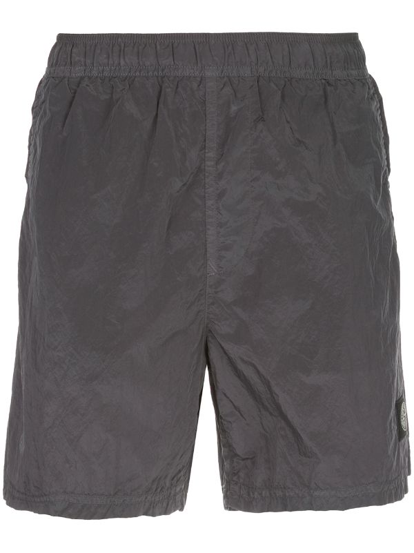 grey stone island swim shorts