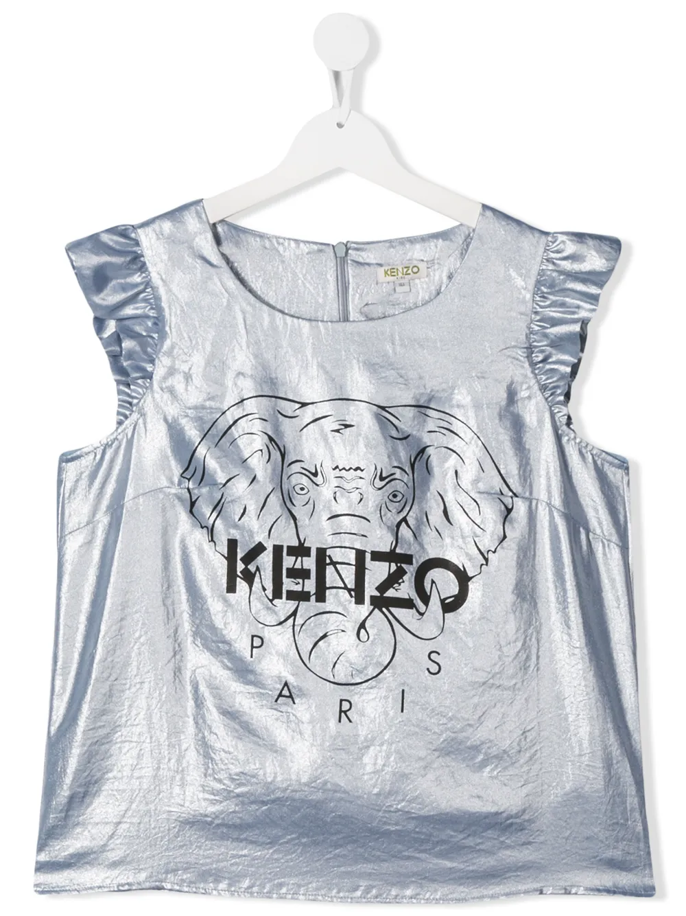 фото Kenzo kids топ с эффектом металлик