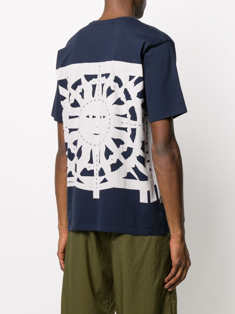 Shop Craig Green Sun Dial Print T-shirt In Blue