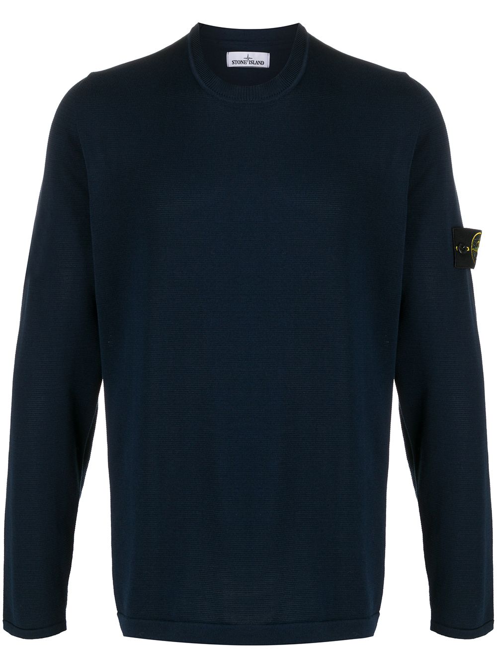 Stone Island Sweatshirt Mit Rundem Ausschnitt In 蓝色