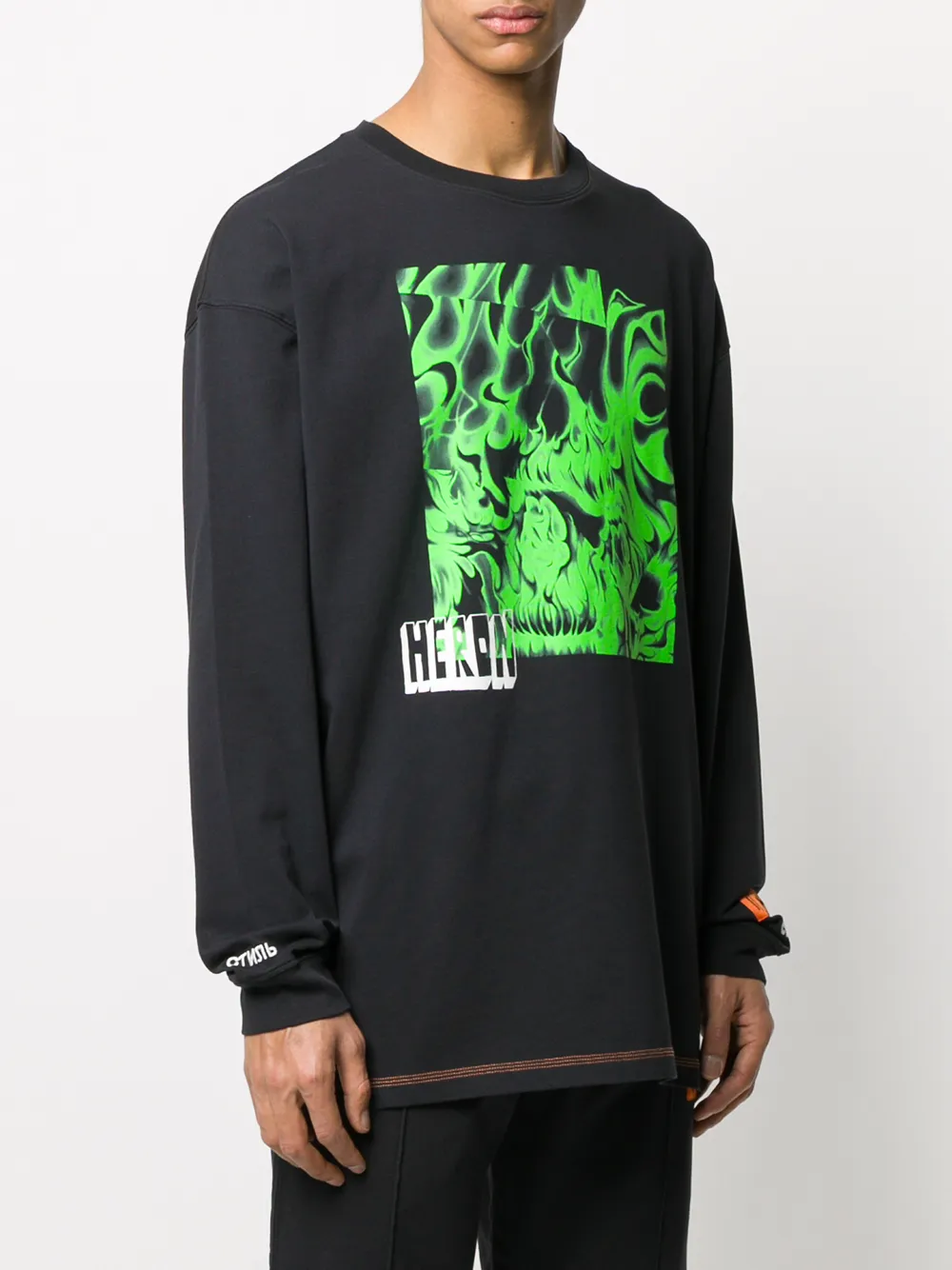 фото Heron preston skull print t-shirt