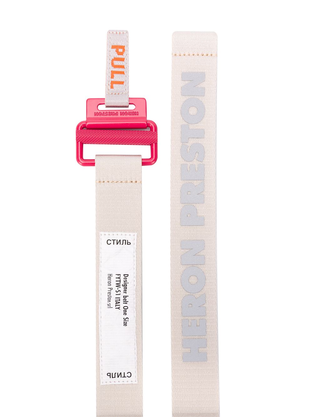 фото Heron preston pull tab belt