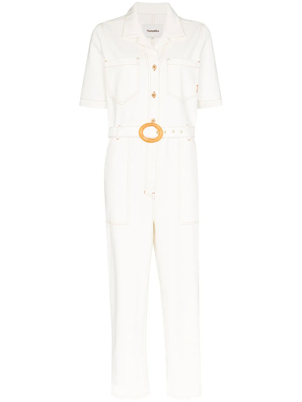 m and s denim jumpsuit