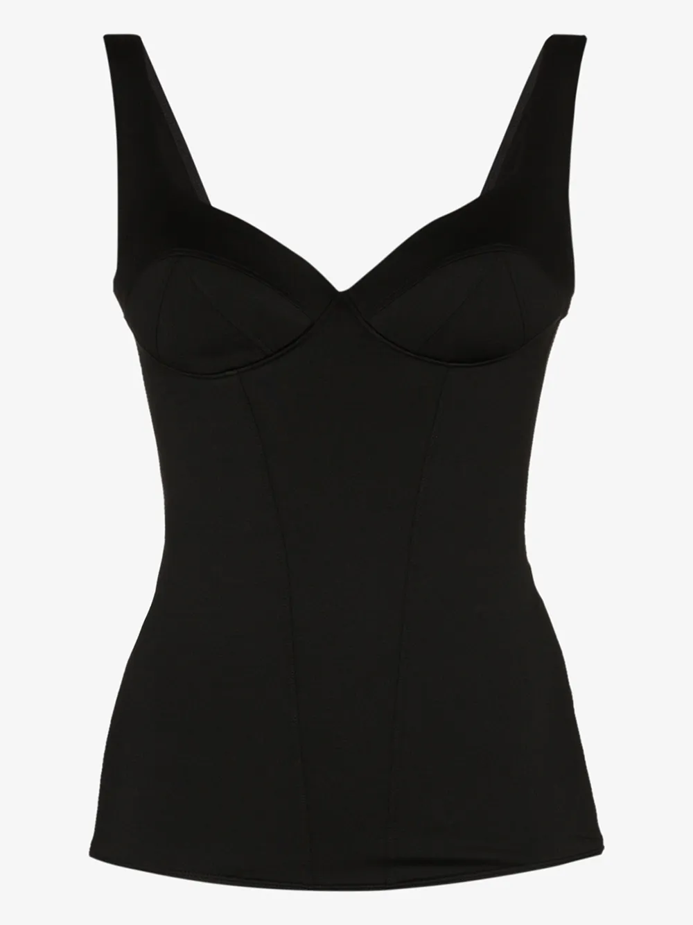 Ernest Leoty Sporttop Mit Korsettdetails In Black