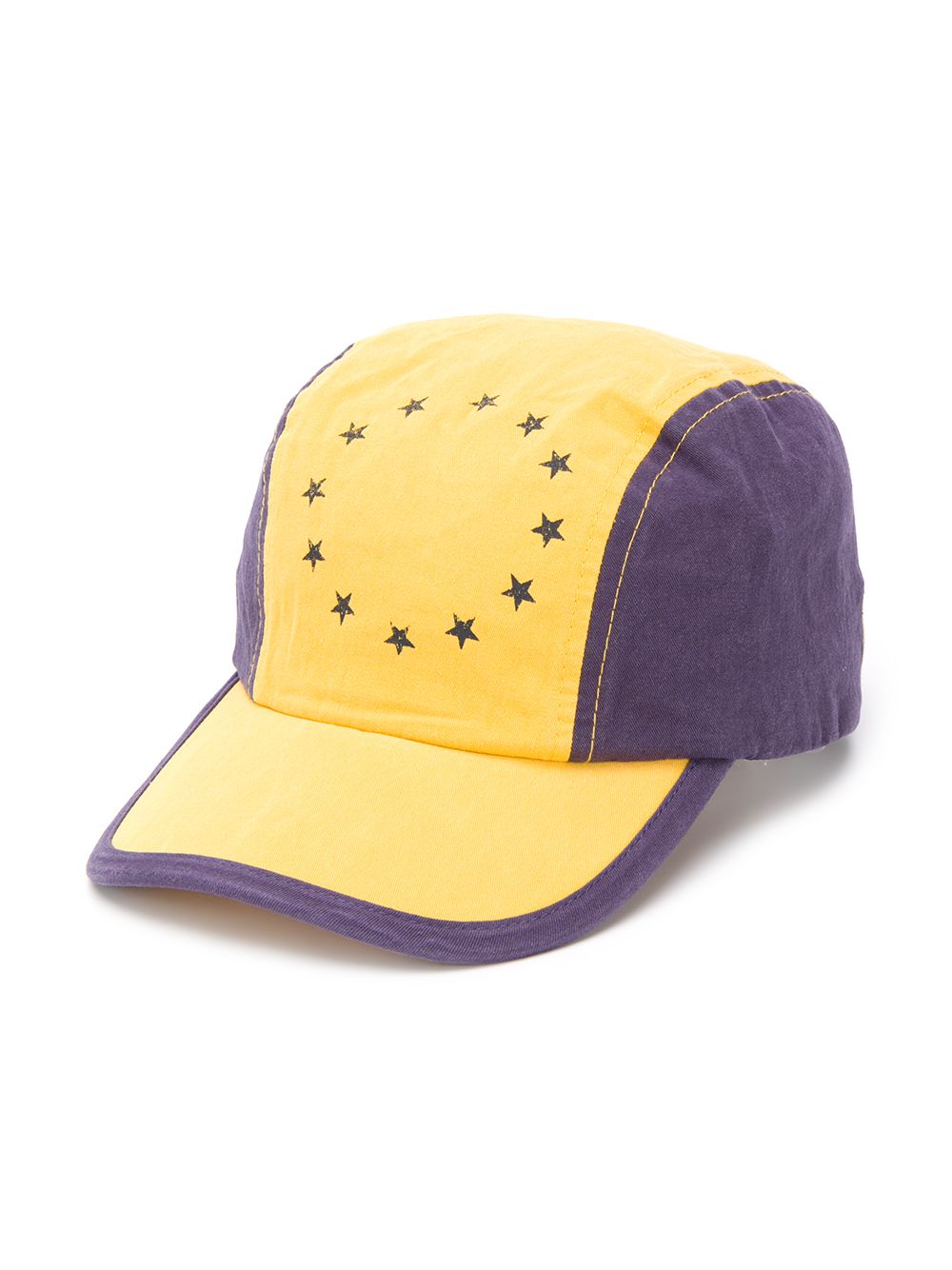 The Animals Observatory Kids' Star-print Cap In Yellow