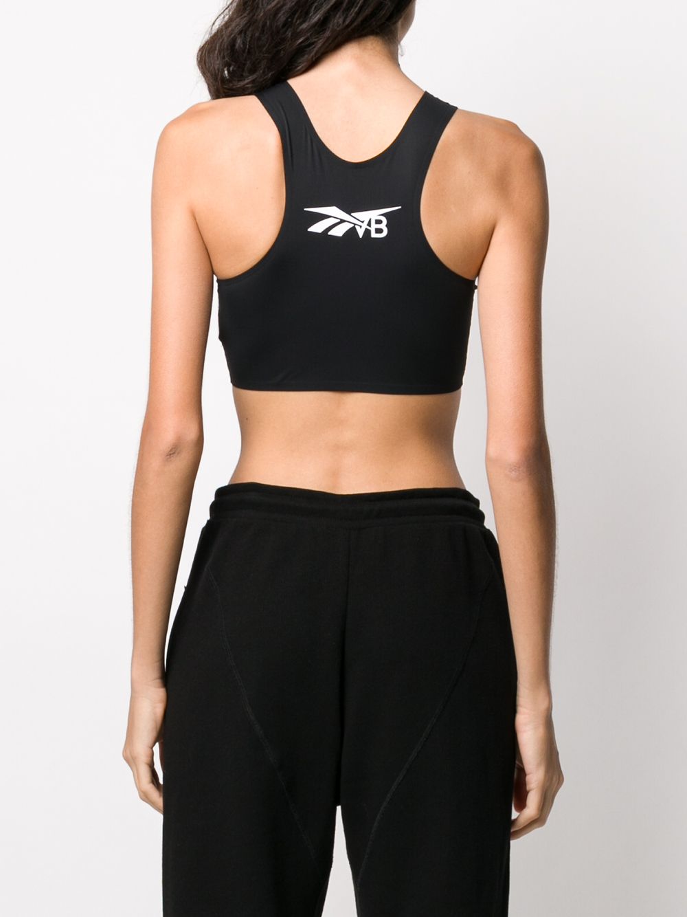 фото Reebok x victoria beckham logo sports bra