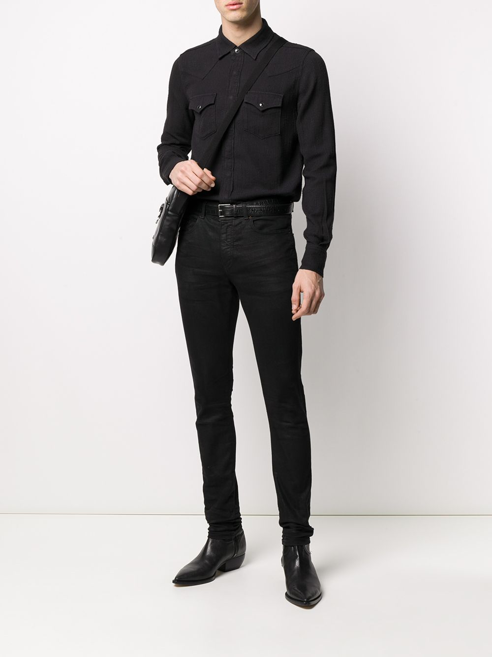 фото Saint laurent рубашка slim western