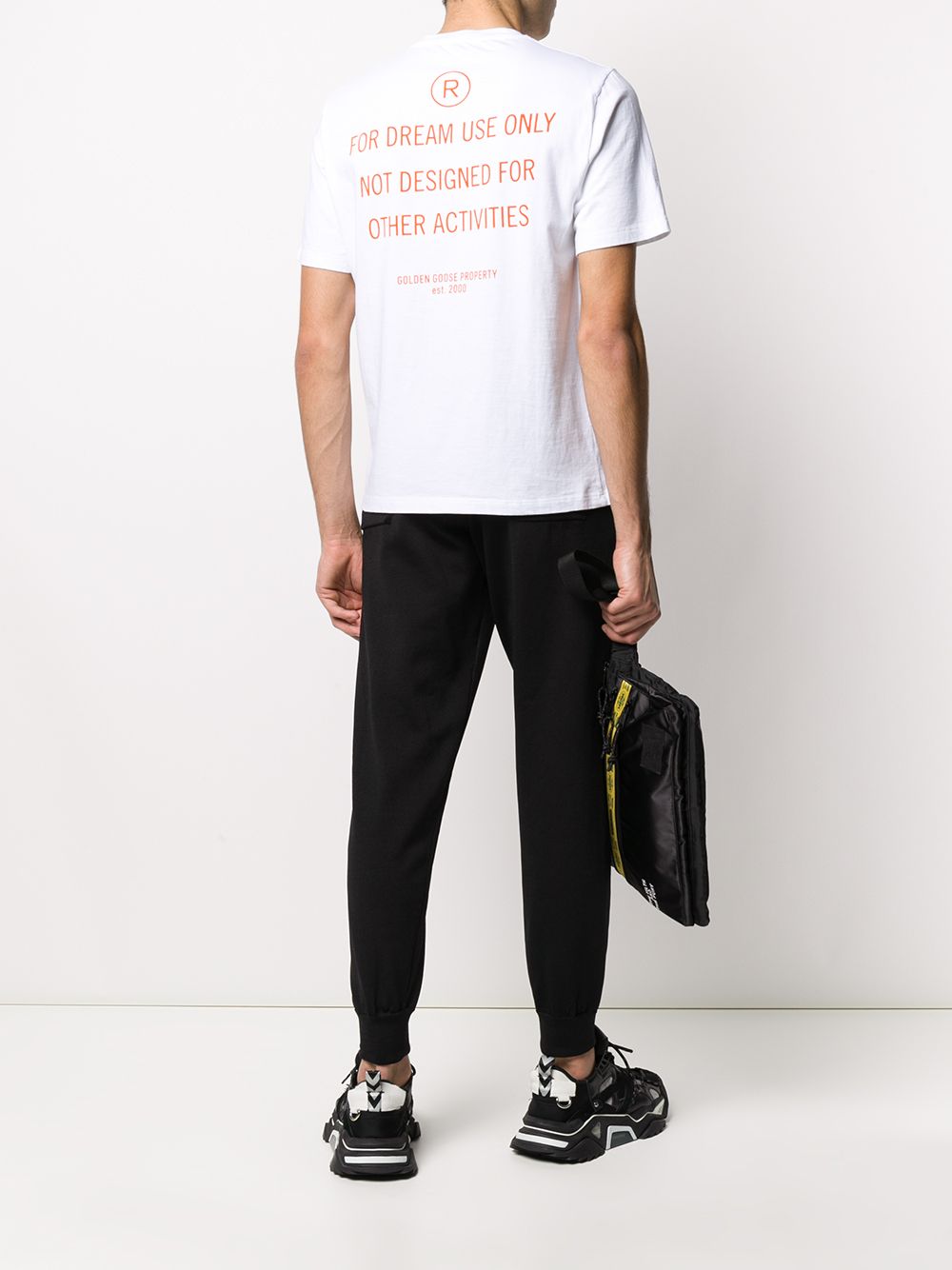 фото Golden goose logo print t-shirt