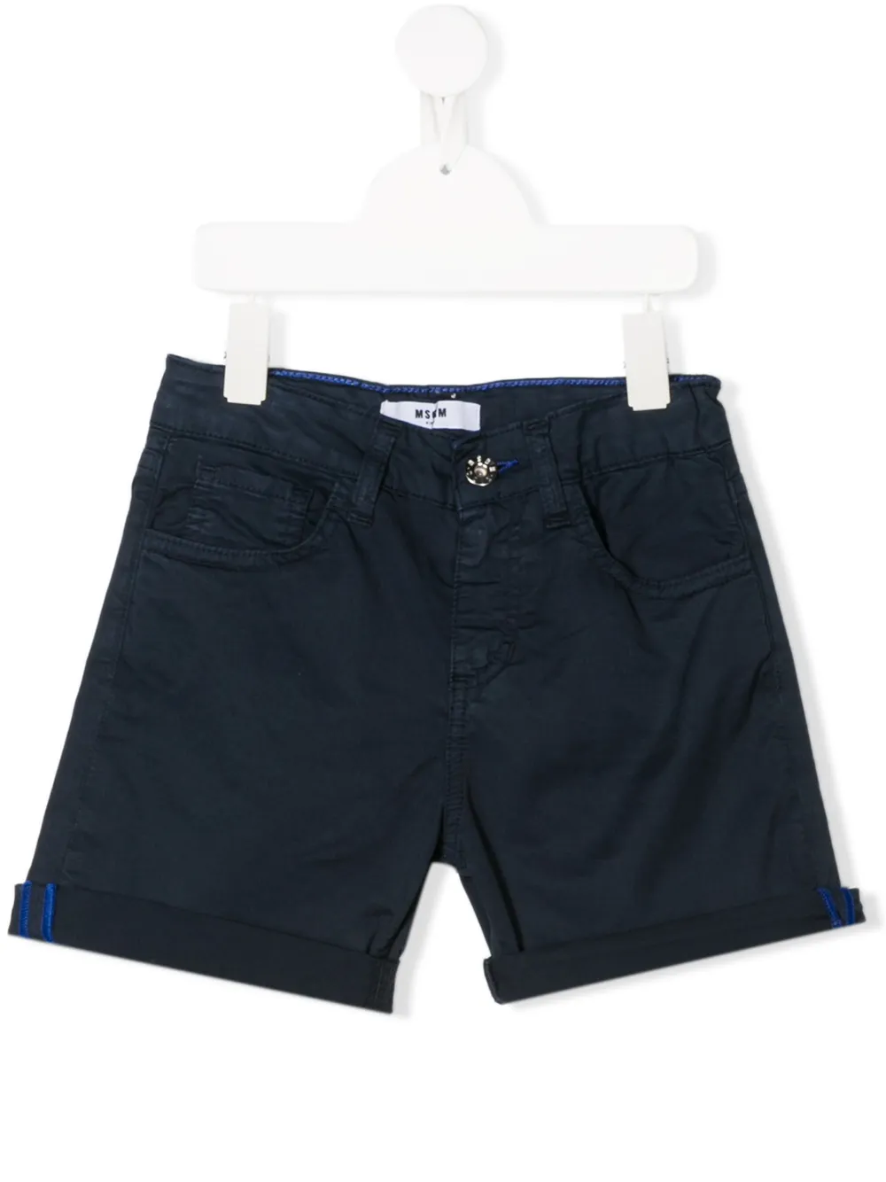 Msgm Kids' Chino Shorts In Blue