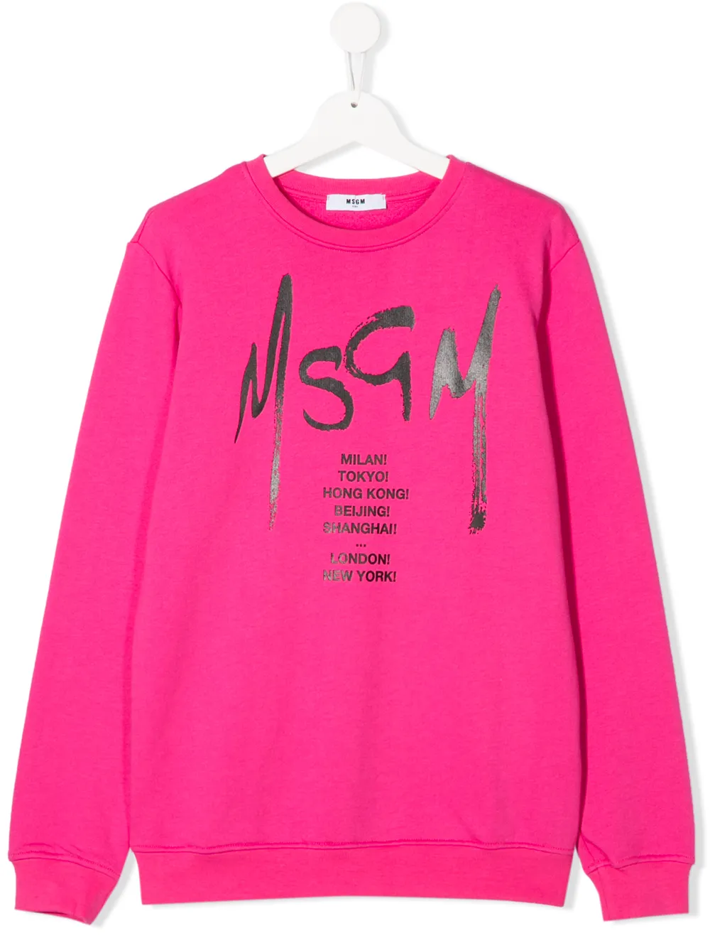 Msgm Kids TEEN logo print sweater Msgm Kids TEEN logo print sweater