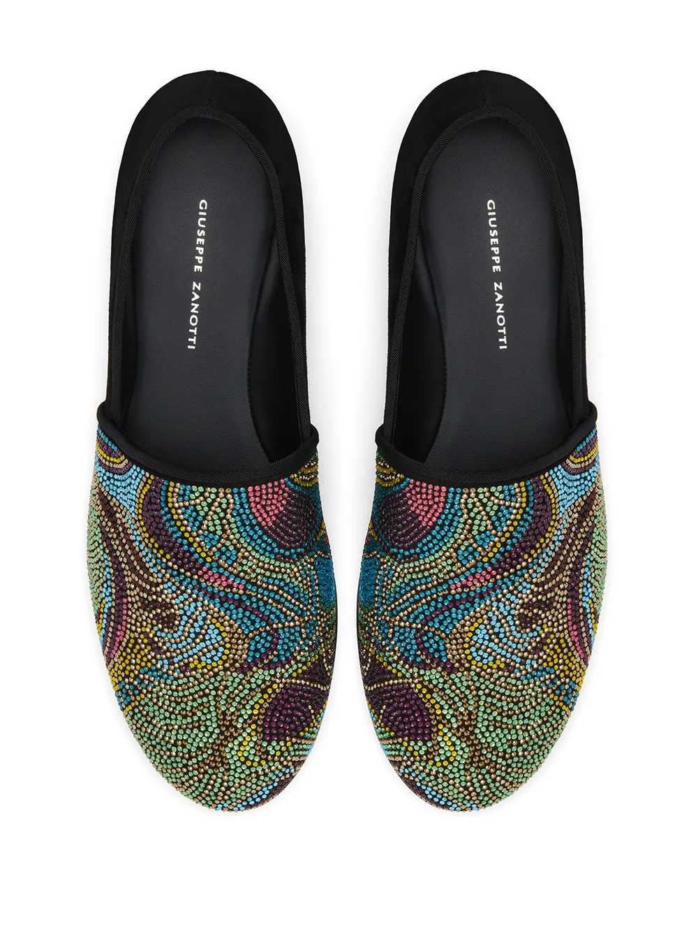 Giuseppe Zanotti mosaic print loafers Black