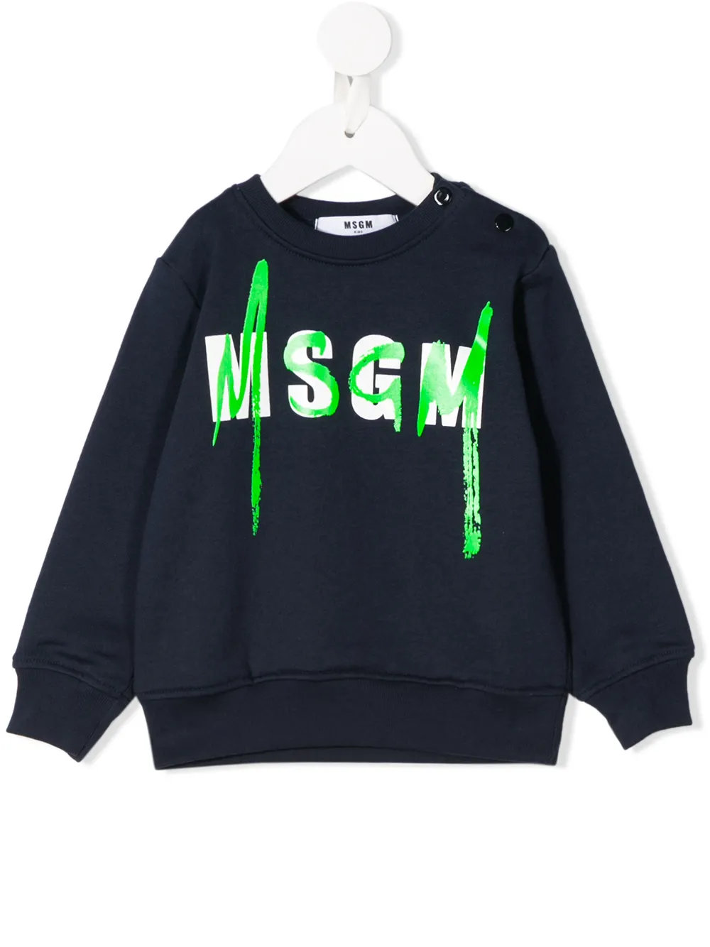 Msgm Kids logo print sweater Msgm Kids logo print sweater