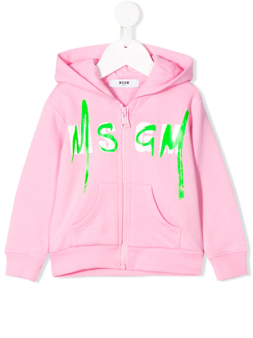 Msgm Kids logo print hoodie Msgm Kids logo print hoodie