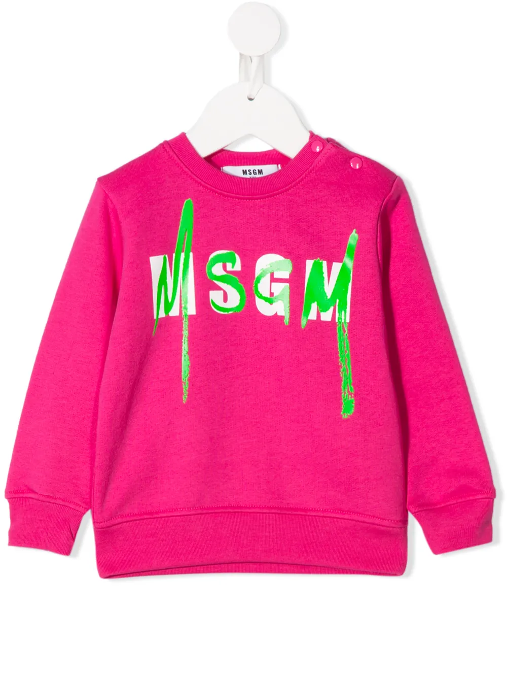 Msgm Kids logo print sweater Msgm Kids logo print sweater