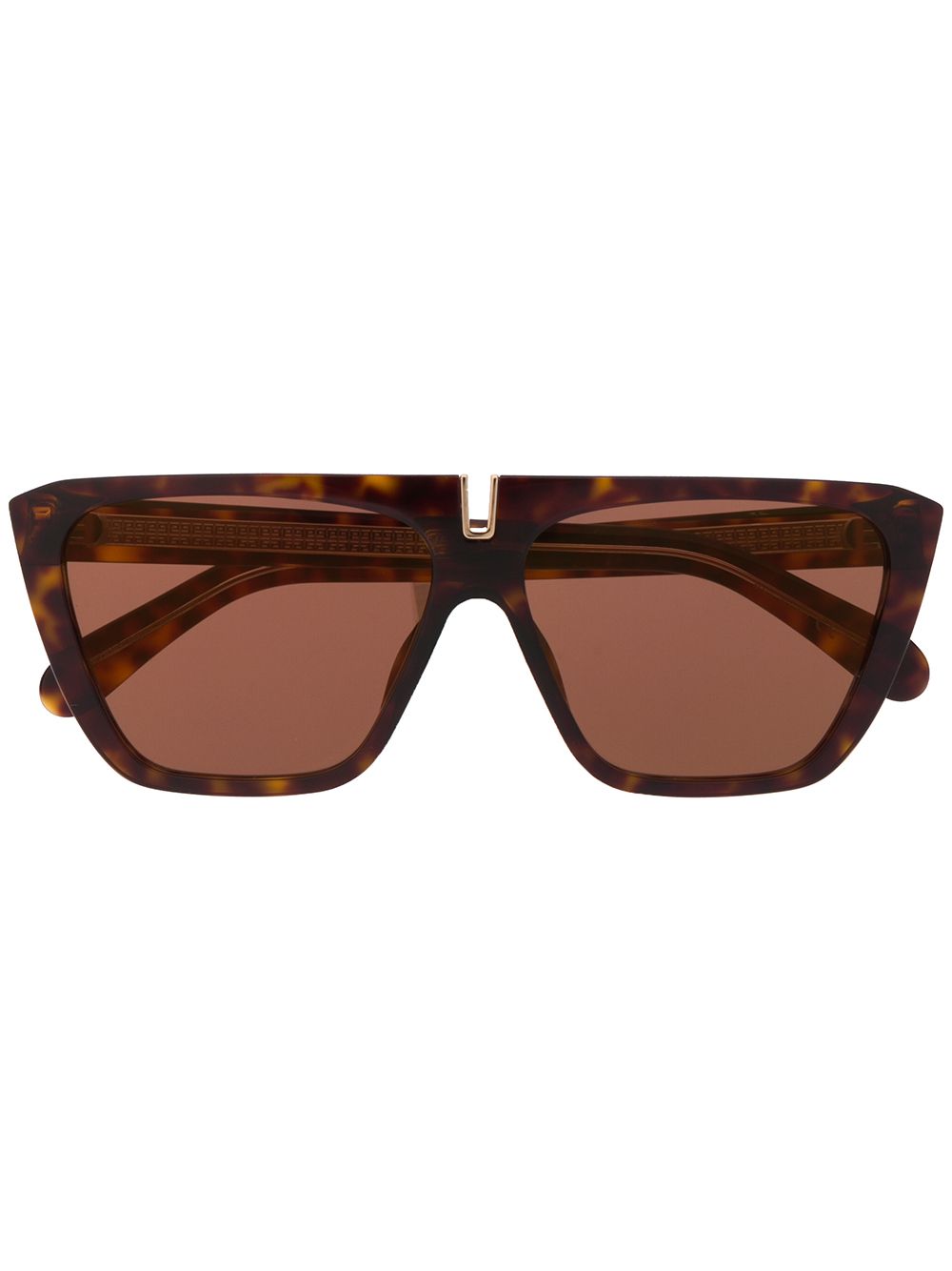 фото Givenchy eyewear солнцезащитные очки в массивной оправе черепаховой расцветки
