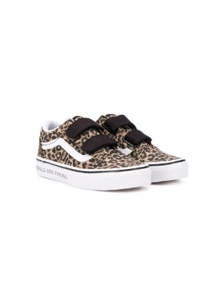 Vans Kids leopard-print Touch Strap 