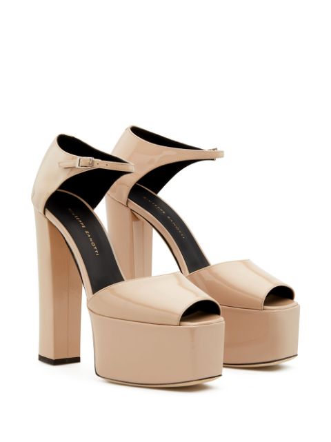 Shop Giuseppe Zanotti Bebe Touch 120mm sandals with Express Delivery ...