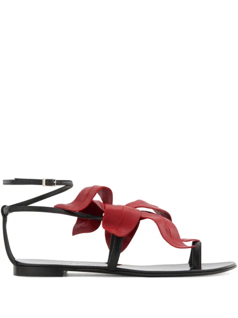 Giuseppe Zanotti floral appliqué sandals