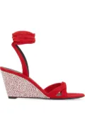 Giuseppe Zanotti crystal-embellished sandals - Red