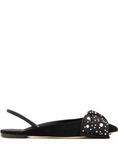 Giuseppe Zanotti Johanna bow detail ballerina shoes