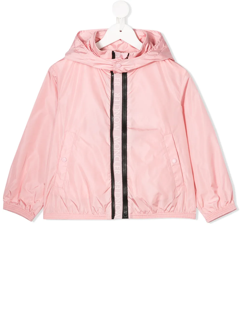Moncler Kids куртка с капюшоном и логотипом Moncler Kids куртка с капюшоном и логотипом