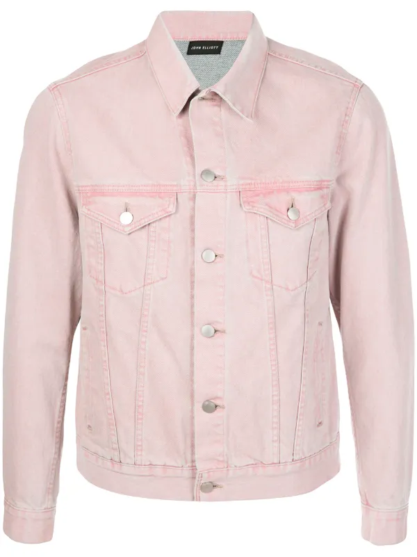 short pink denim jacket