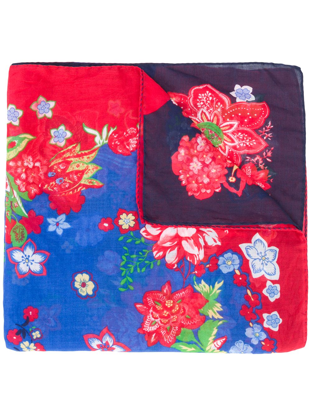 фото Engineered garments floral pocket square scarf