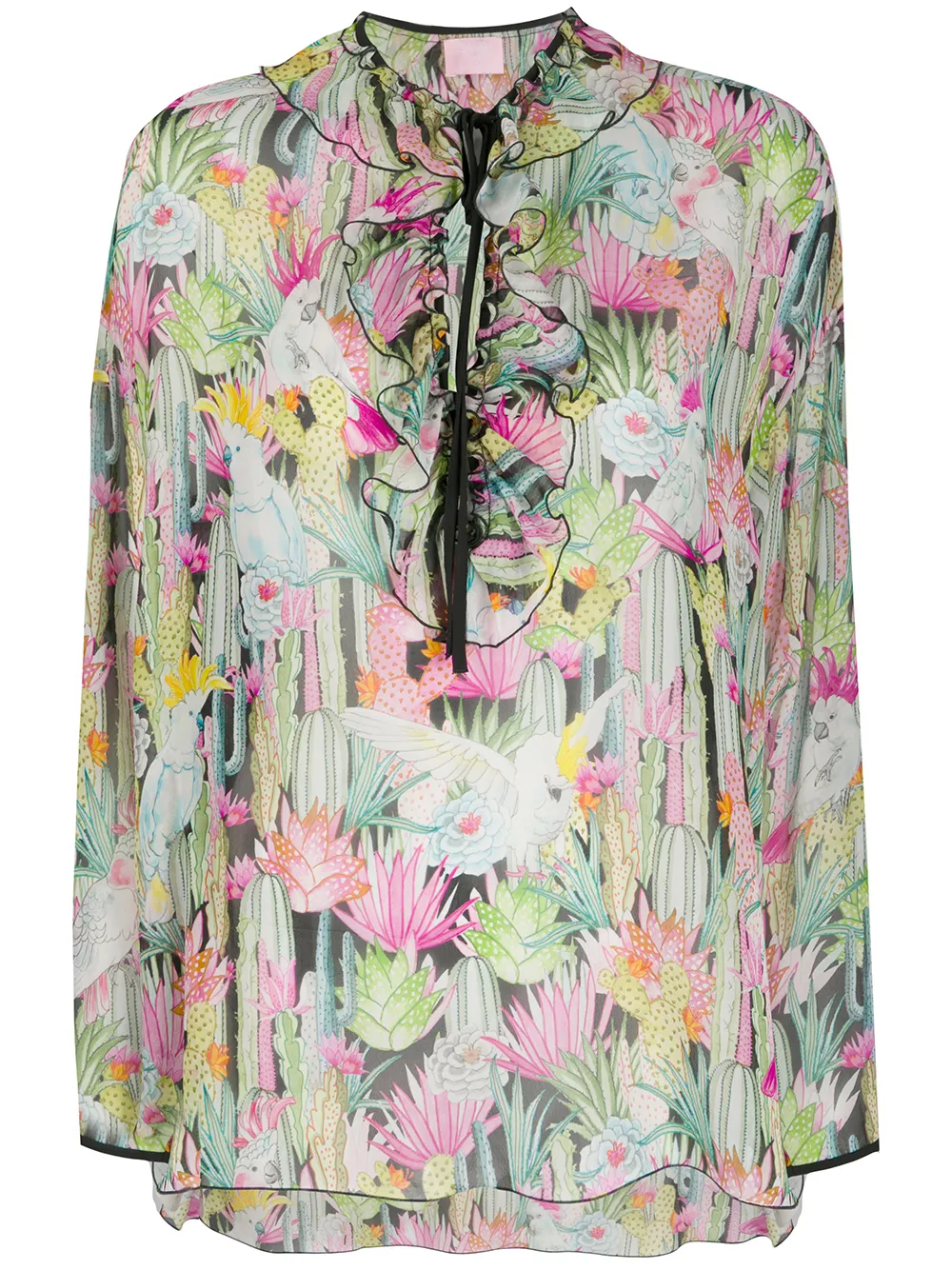 Giamba Bluse Mit Blumen-Print jjDLi 9fEwI Giamba Bluse Mit Blumen-Print jjDLi 9fEwI