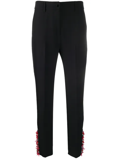 Blumarine high-waisted embellished trousers
