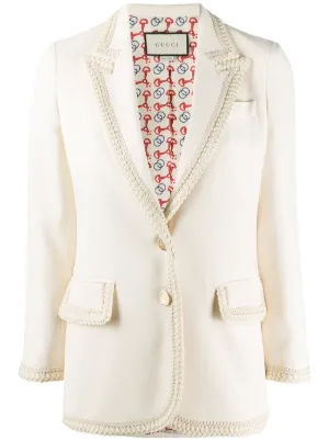 white gucci blazer