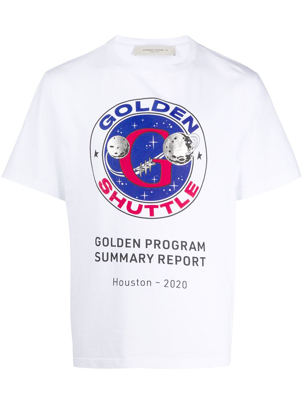 фото Golden goose футболка с принтом golden shuttle