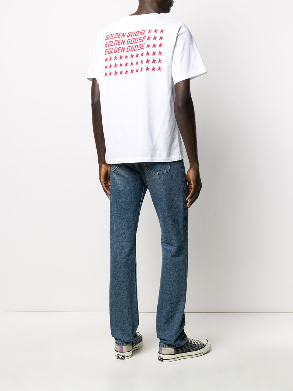 фото Golden goose logo print t-shirt