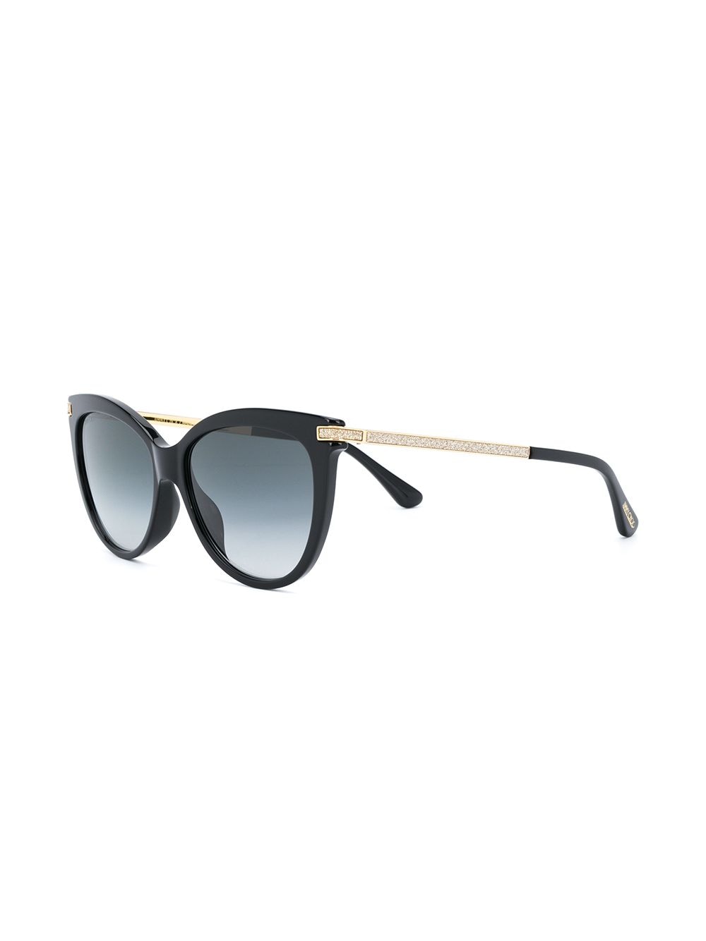 Jimmy Choo Eyewear Zonnebril met piloten montuur - Zwart