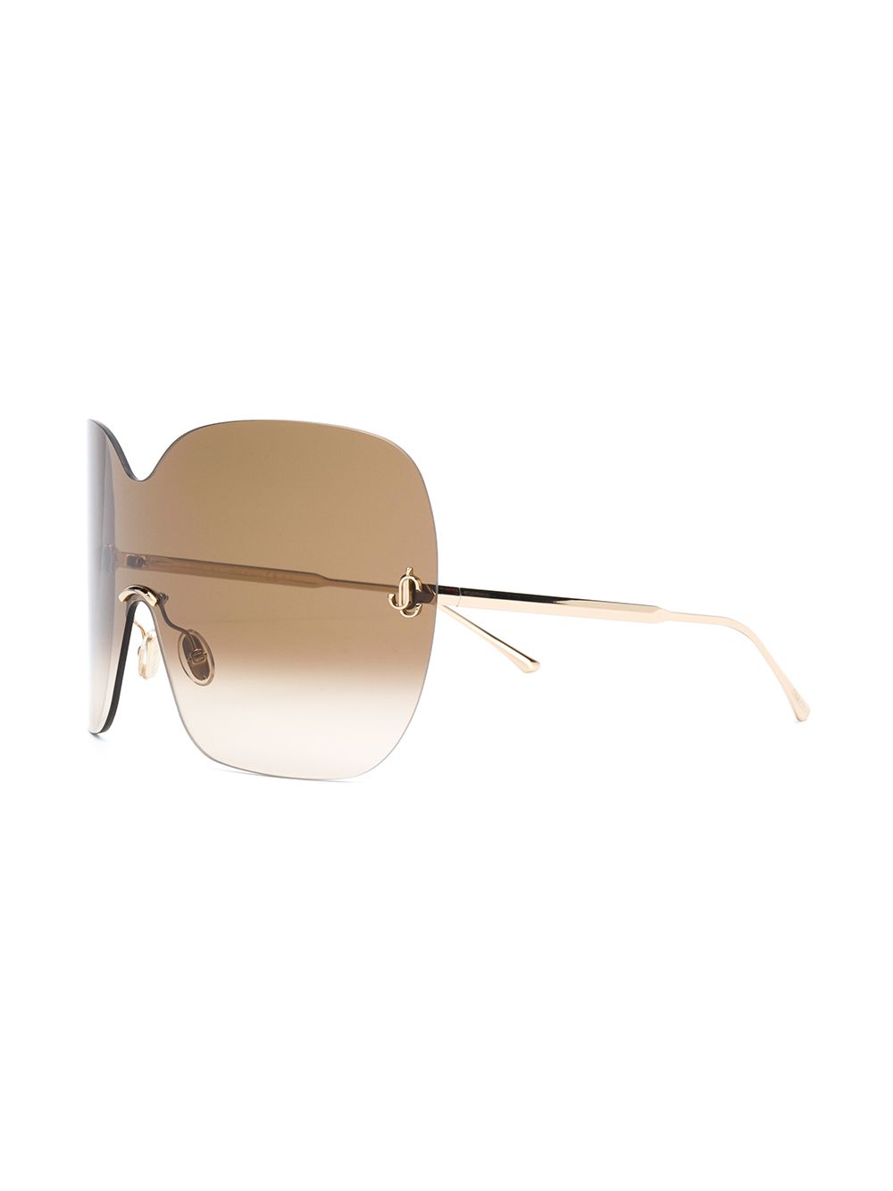 фото Jimmy choo eyewear массивные солнцезащитные очки zelmas