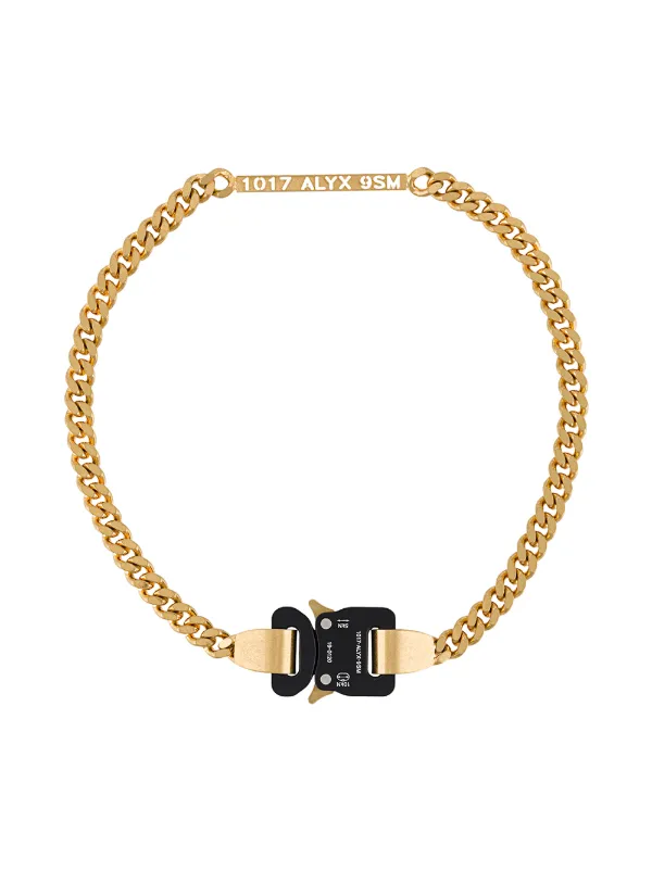 1017 ALYX 9SM chain-link Buckle Necklace - Farfetch