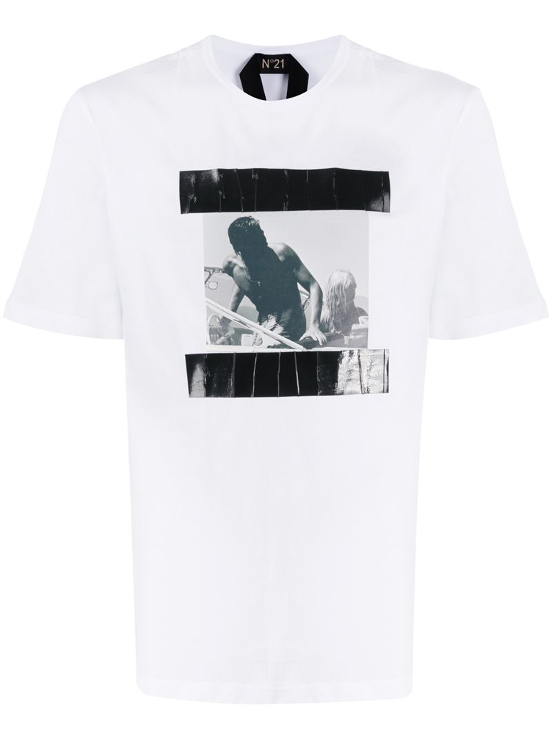 N°21 Printed T-shirt In White