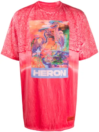 Heron Preston Tie Dye Heron Print T 