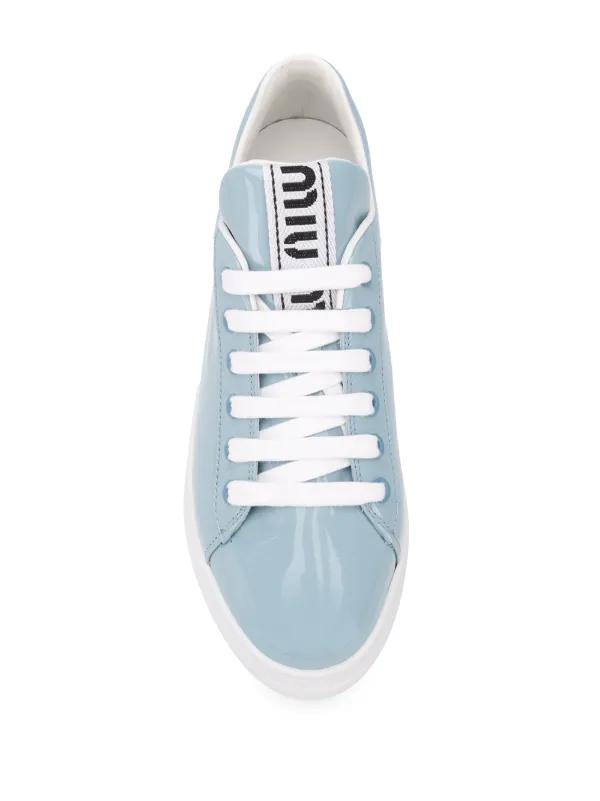 miu miu nylon tech platform sneakers