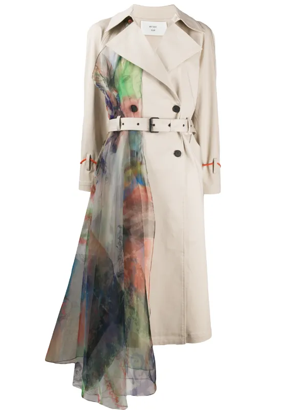floral trench coat