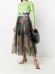 Image 2 of Quetsche pleated print-layered skirt
