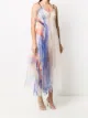 Quetsche tulle-detail midi slip dress