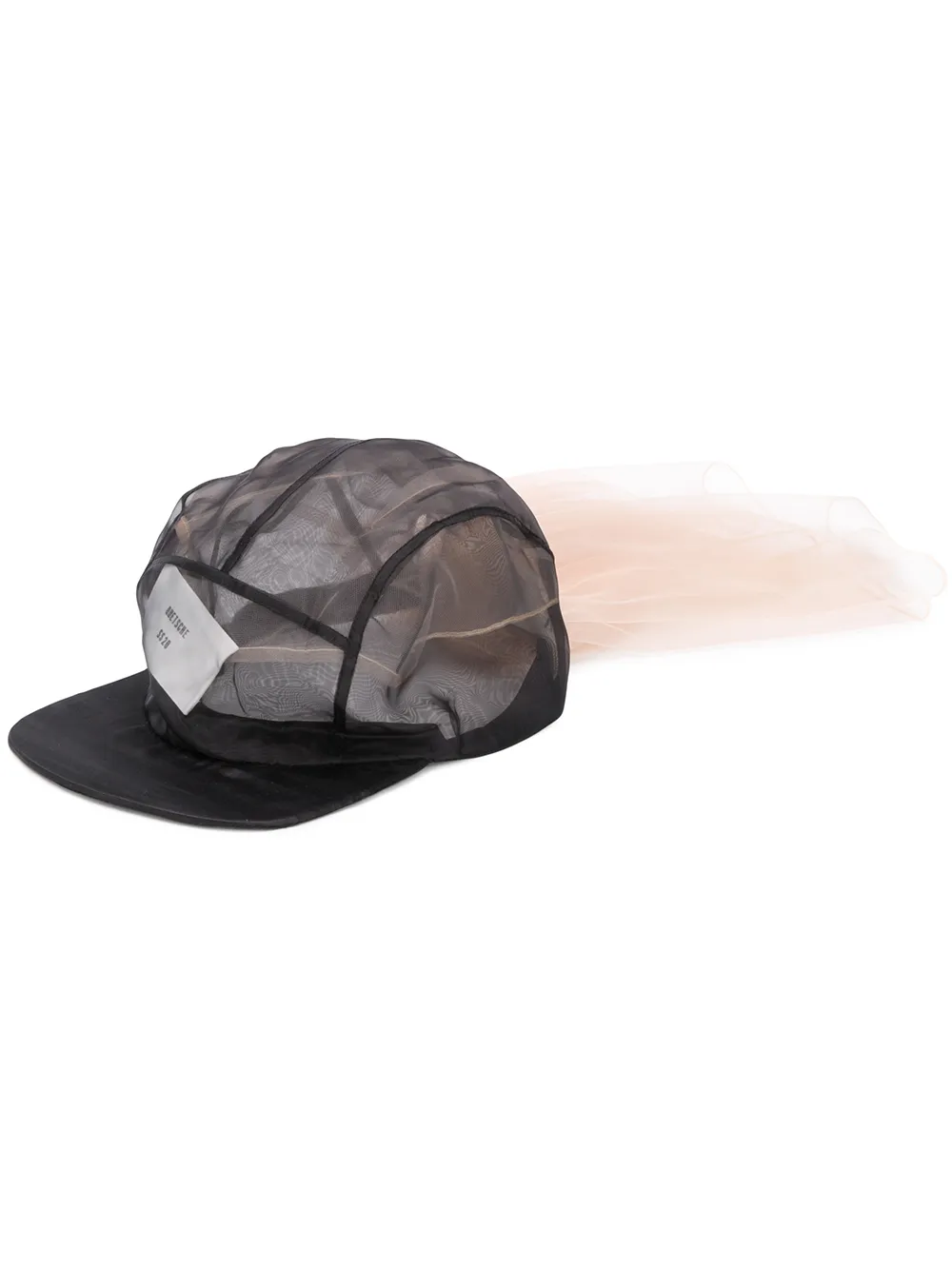 

Quetsche tulle panel baseball cap - Black