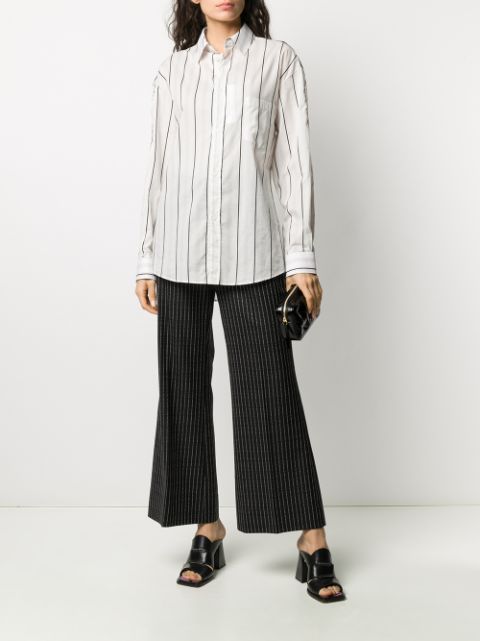 Maison Margiela Striped Long Sleeve Shirt - Farfetch