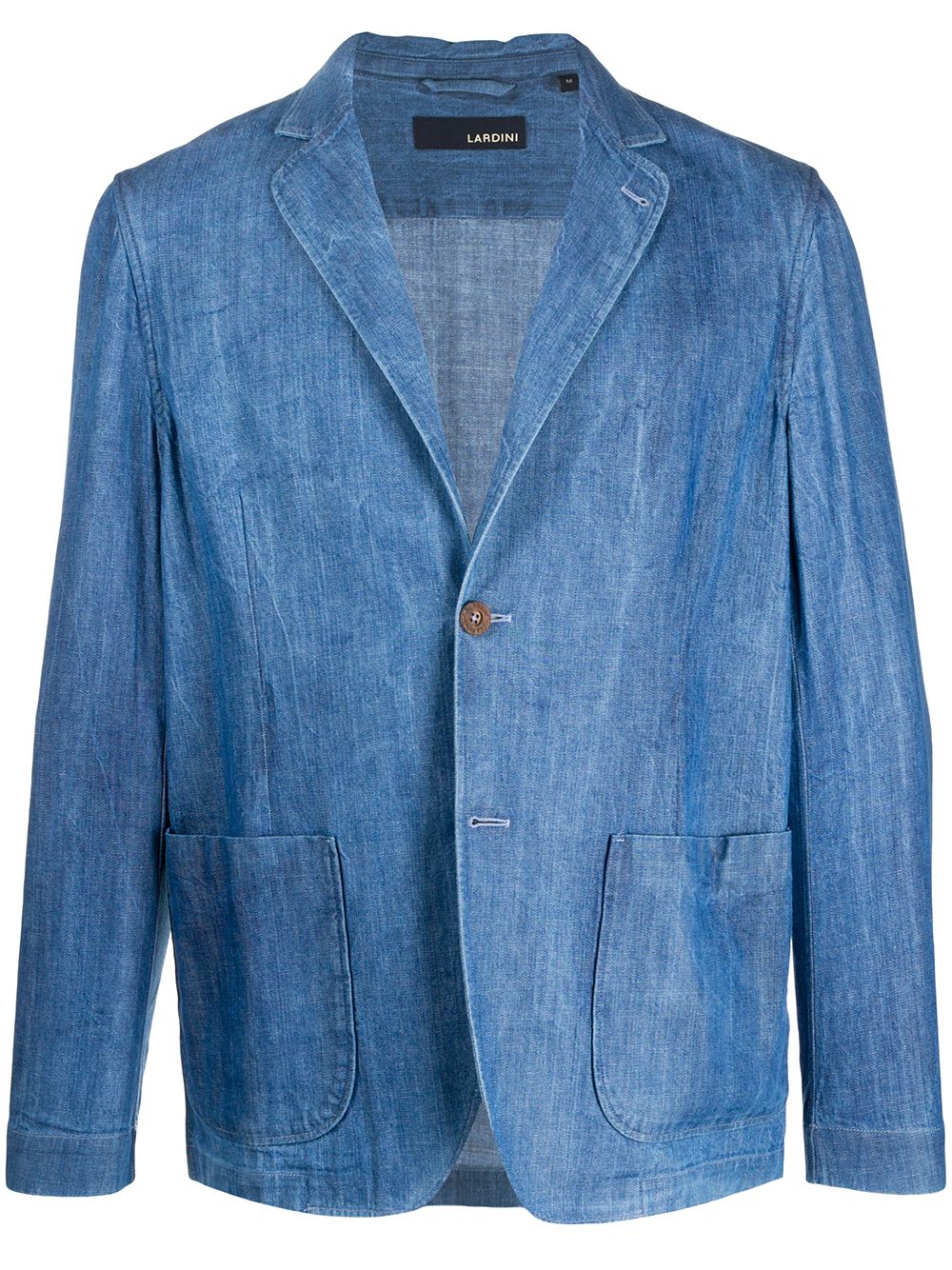 фото Lardini single-breasted denim blazer