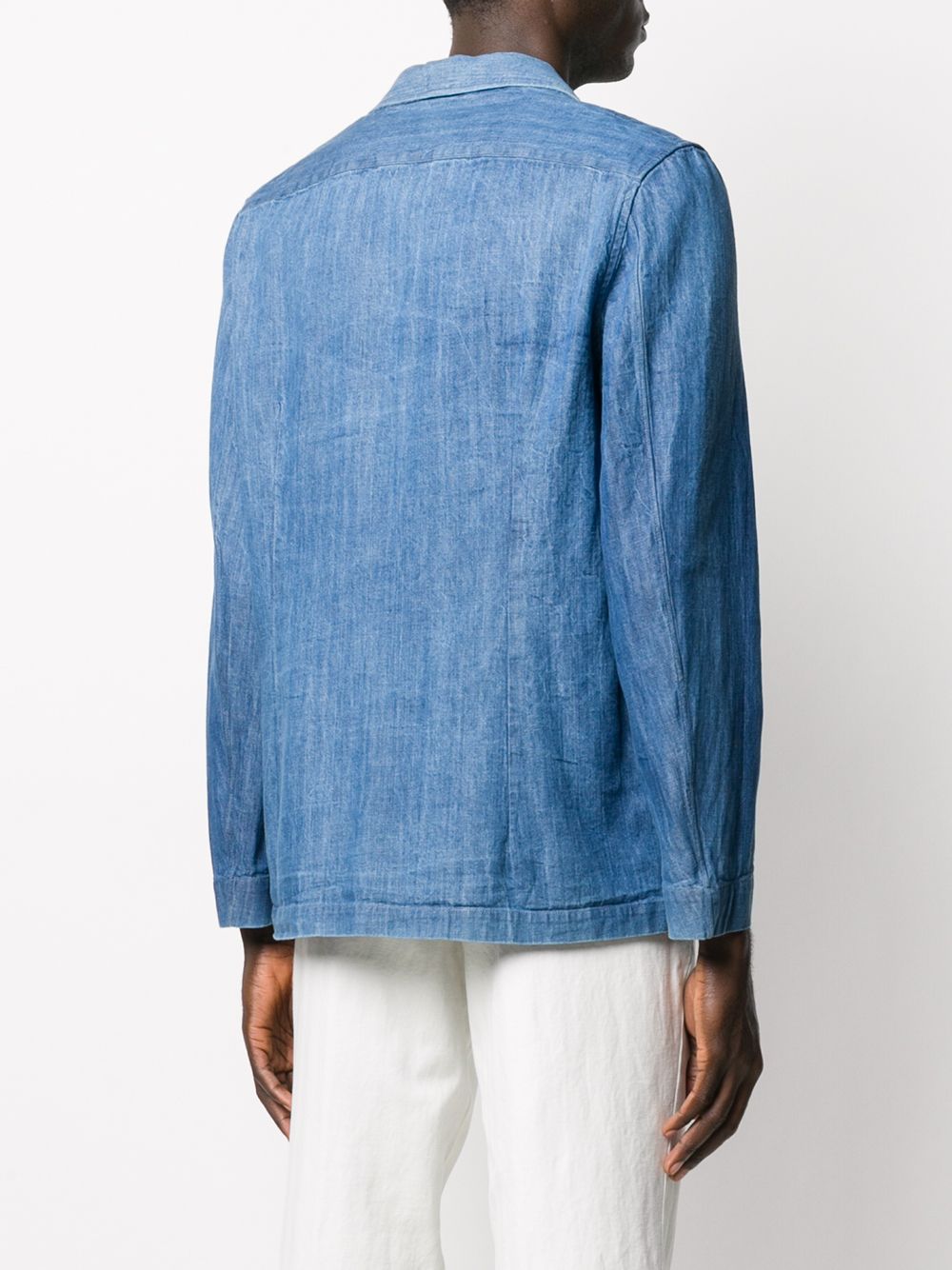 фото Lardini single-breasted denim blazer