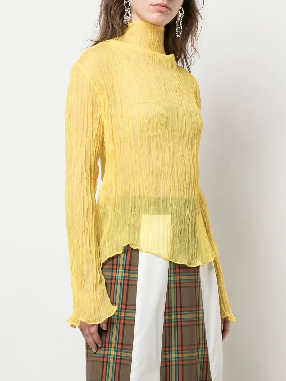  Ellery Geraffte Bluse   Gelb 